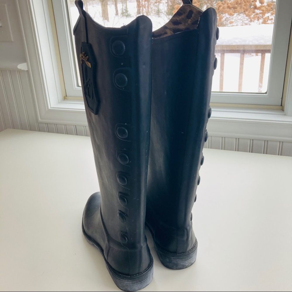 Sam Edelman Shoes Black Tall Rain Boots - Picture 4 of 4